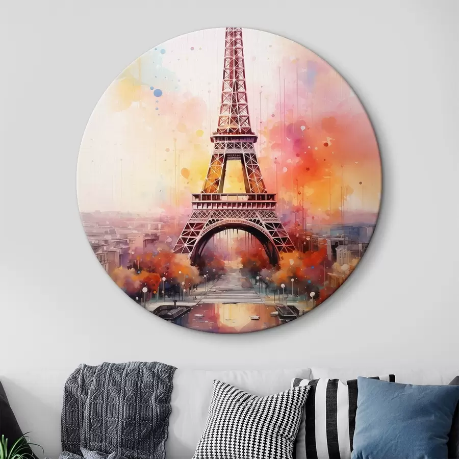 Pilt Pariis akvarellpiserduste taustal r42081