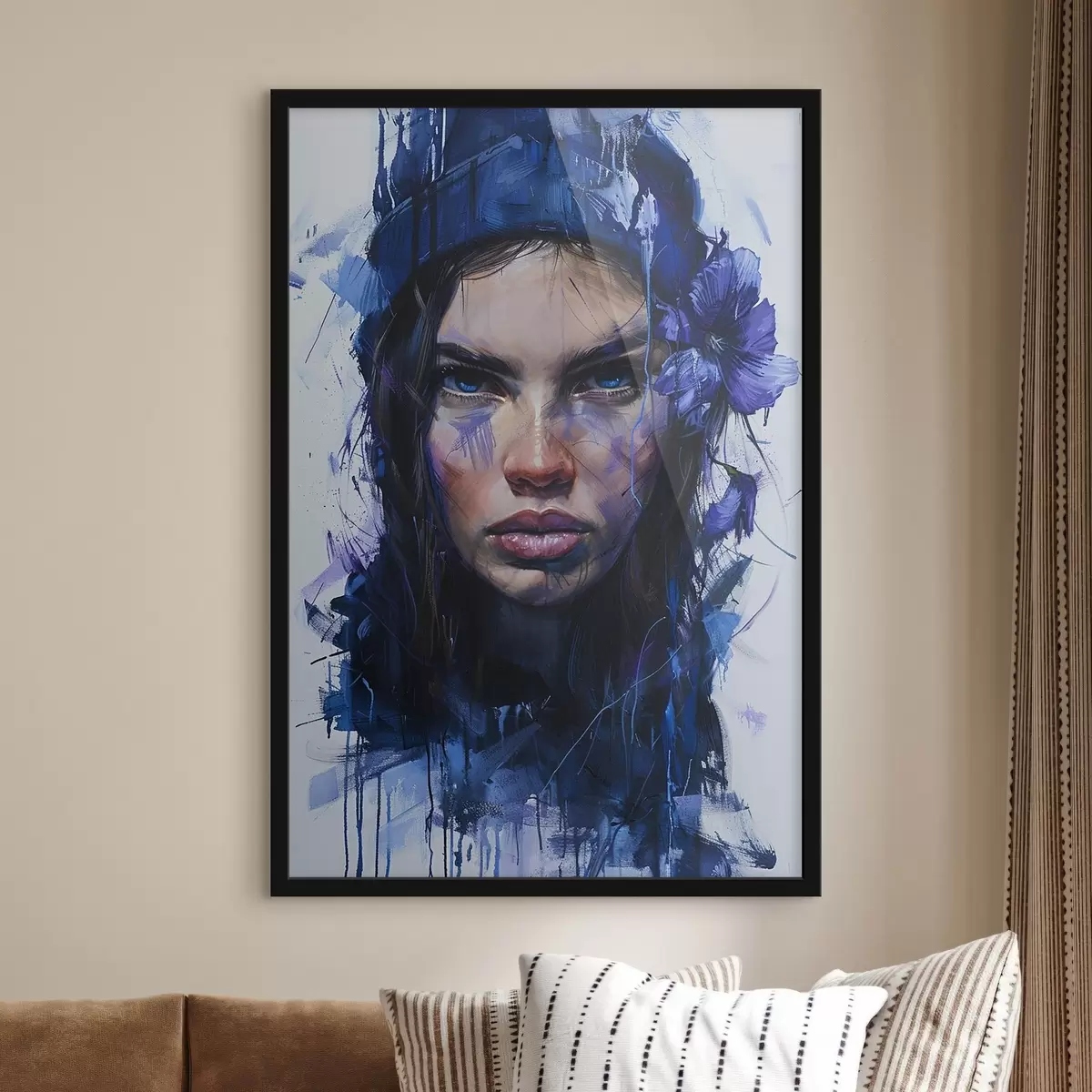 Plakat Tüdruku portree akvarellistiilis f42086