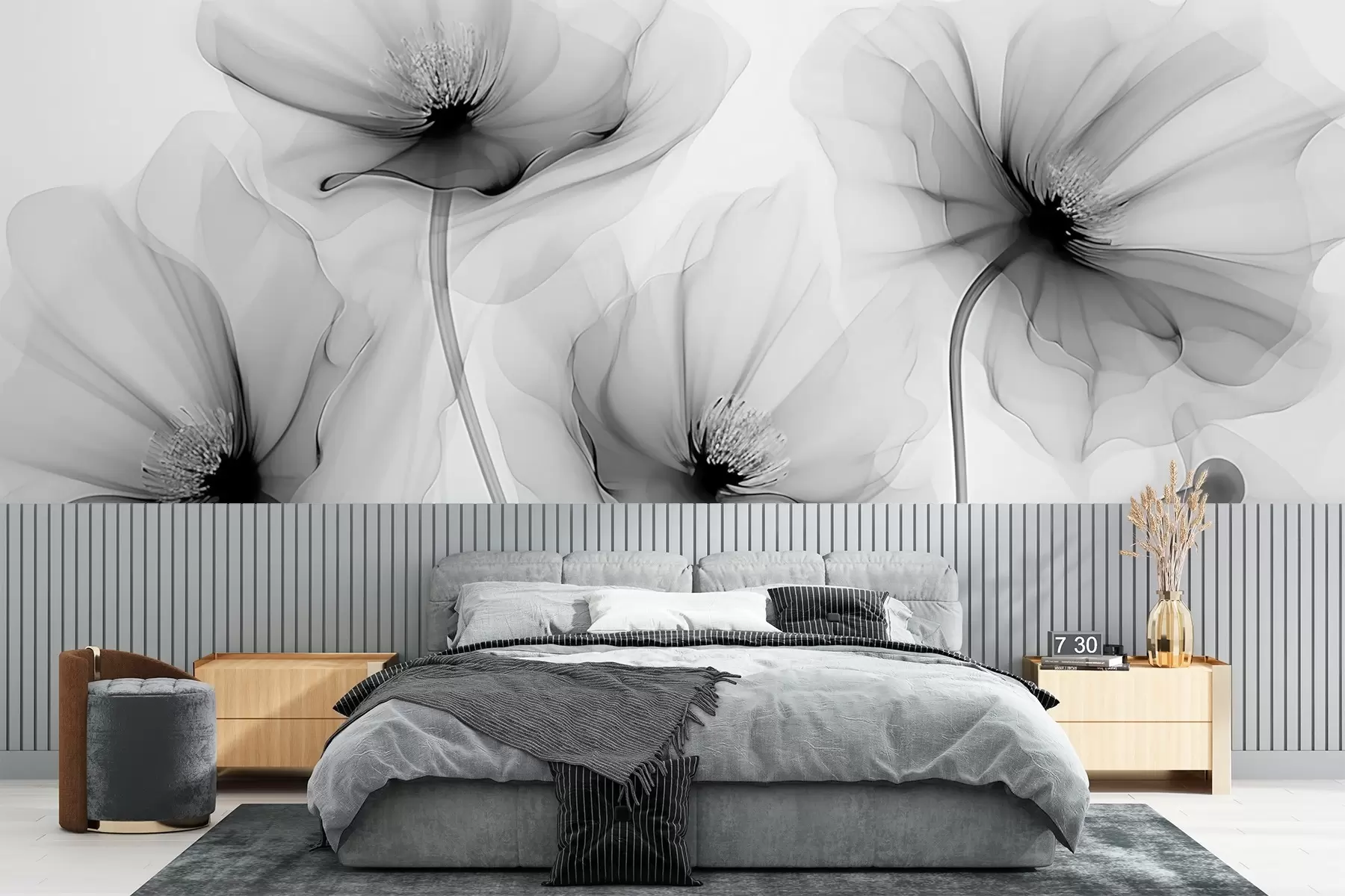 Fototapeedid Läbipaistvad lilled w02696v2