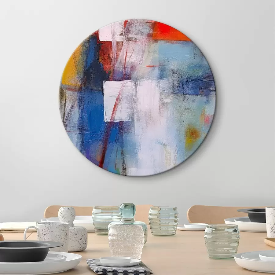 Pilt tekstuurilöögid lõuendil r34180