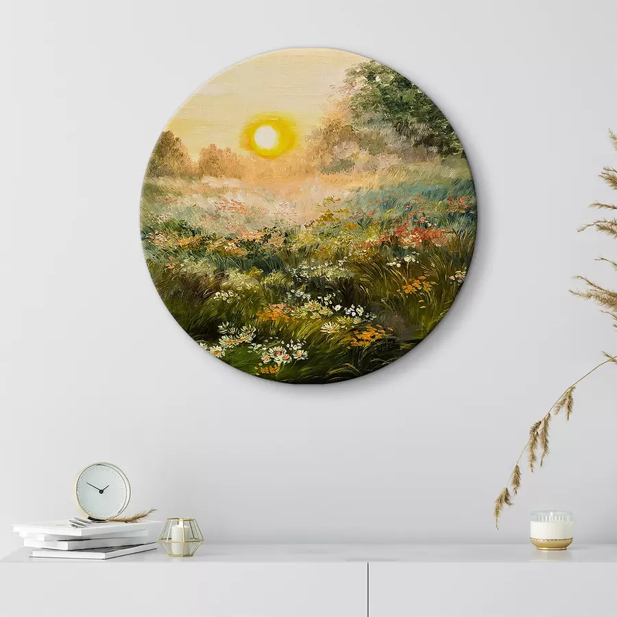 Pilt Õlimaal - päikesetõus põllul r34612