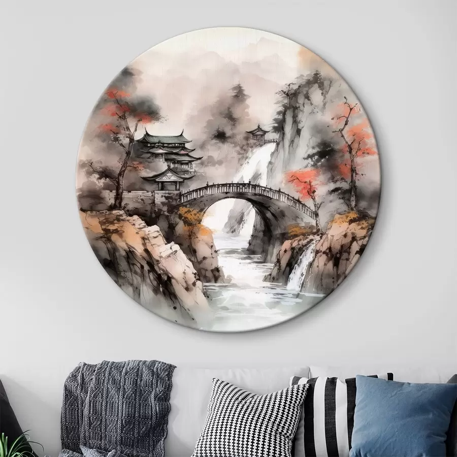 Fototapeedid Hiina maastik koos sillaga r34627