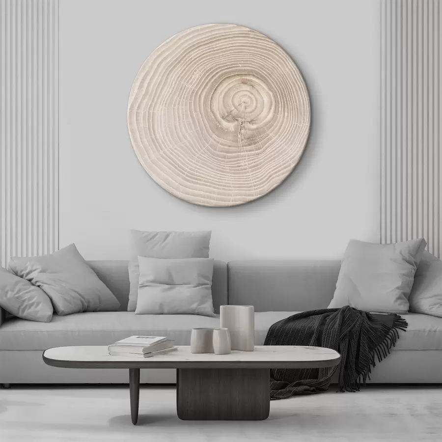 Fototapeedid Õrnades toonides lõigatud puidust sõrmus r36005