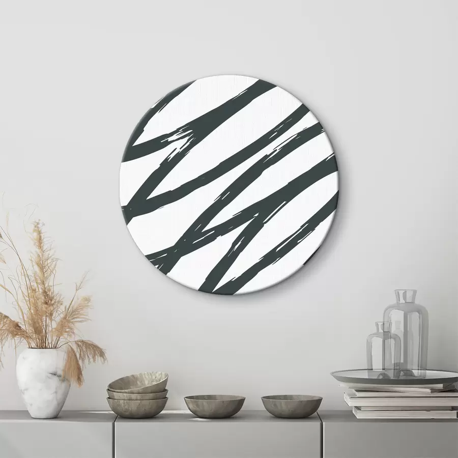 Pilt Abstraktsed pintslilöögid ühevärvilisena r36408