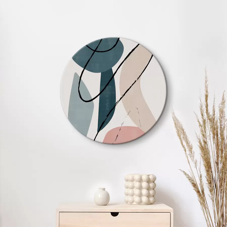 Pilt Erinevate kujundite ja värvidega kunstiteos r36653