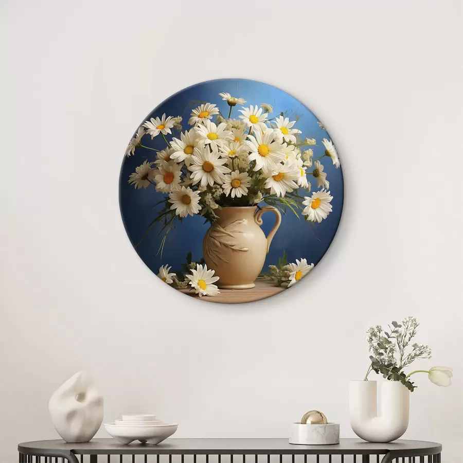 Pilt Imeline kimp valgeid martsikakesi sinisel taustal r36814