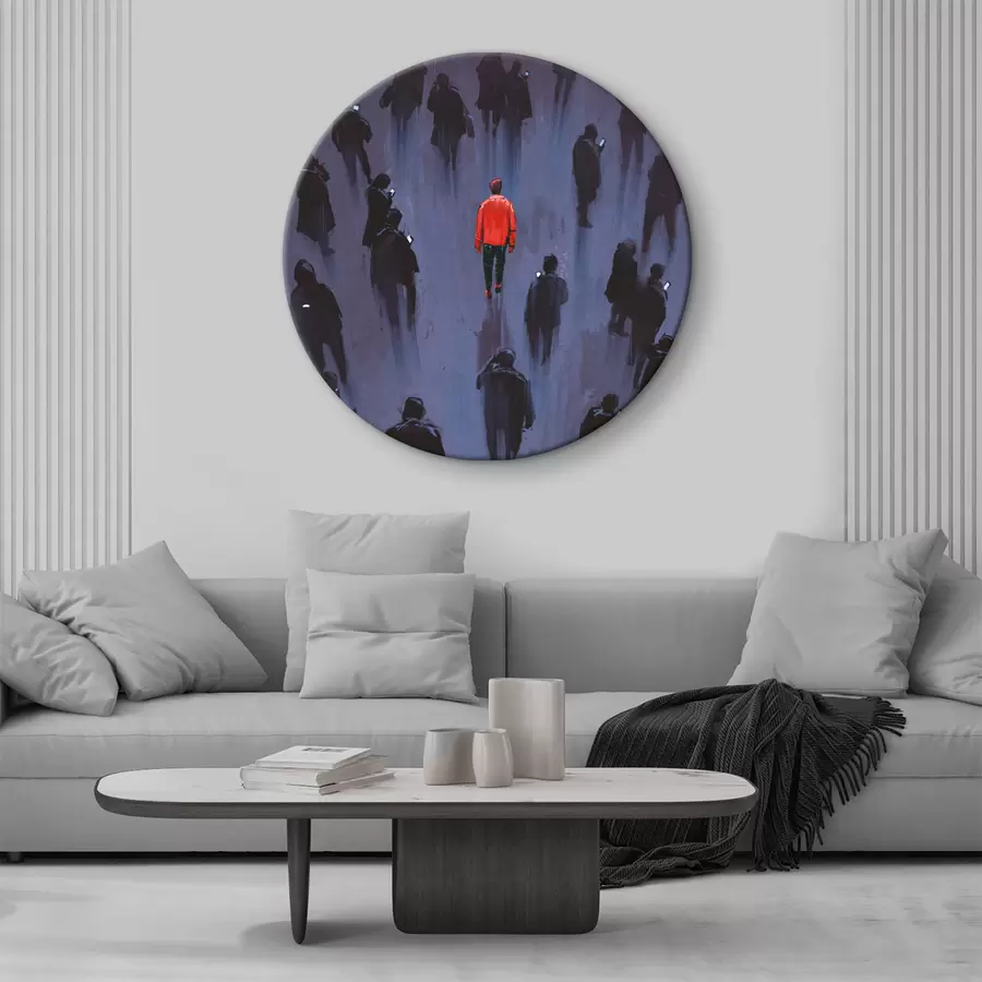 Pilt Mees seisab rahvamassis r37093