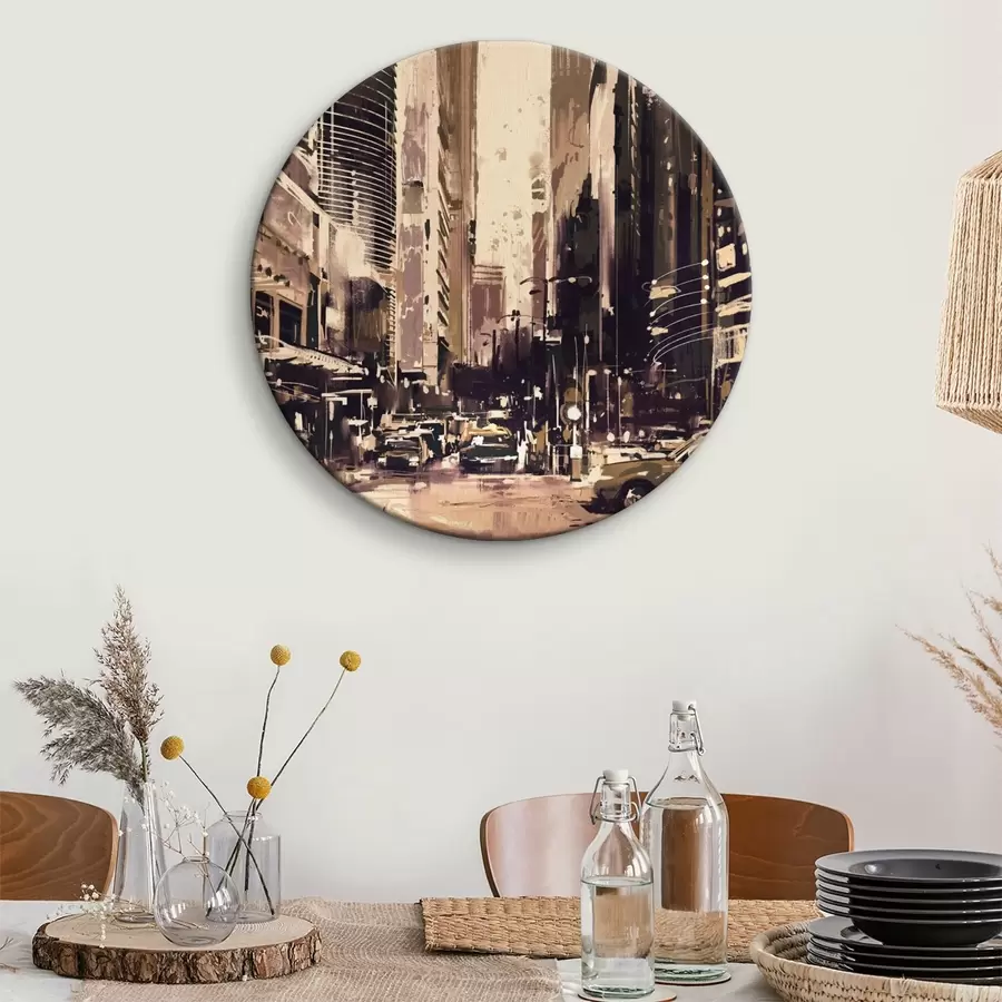 Pilt Linnatänav kõrgete hoonetega r37094