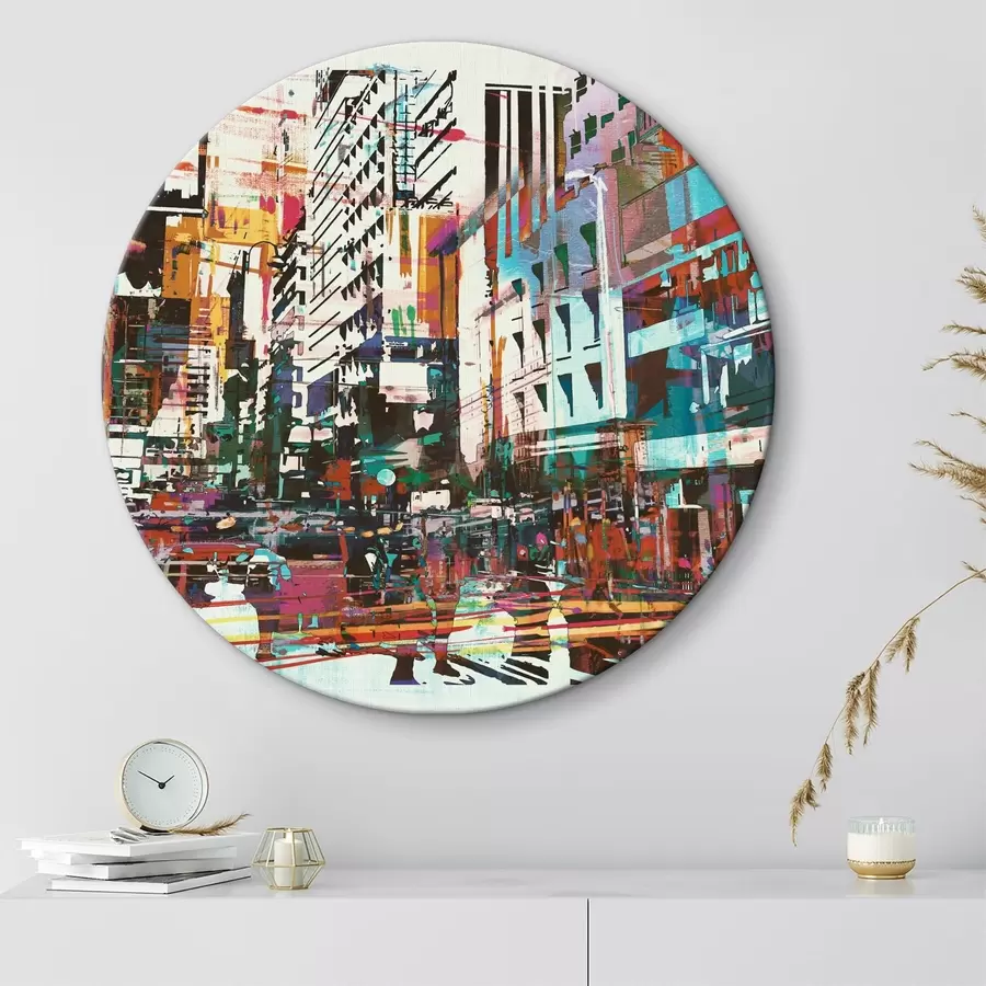 Pilt Hoogne suurlinna tänav koos templitega grunge stiilis r37101