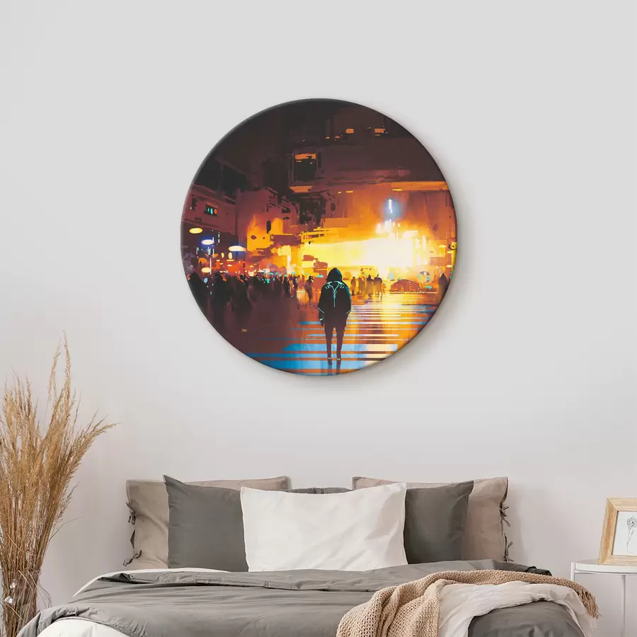 Pilt Tänaval kõndiv inimene r37104