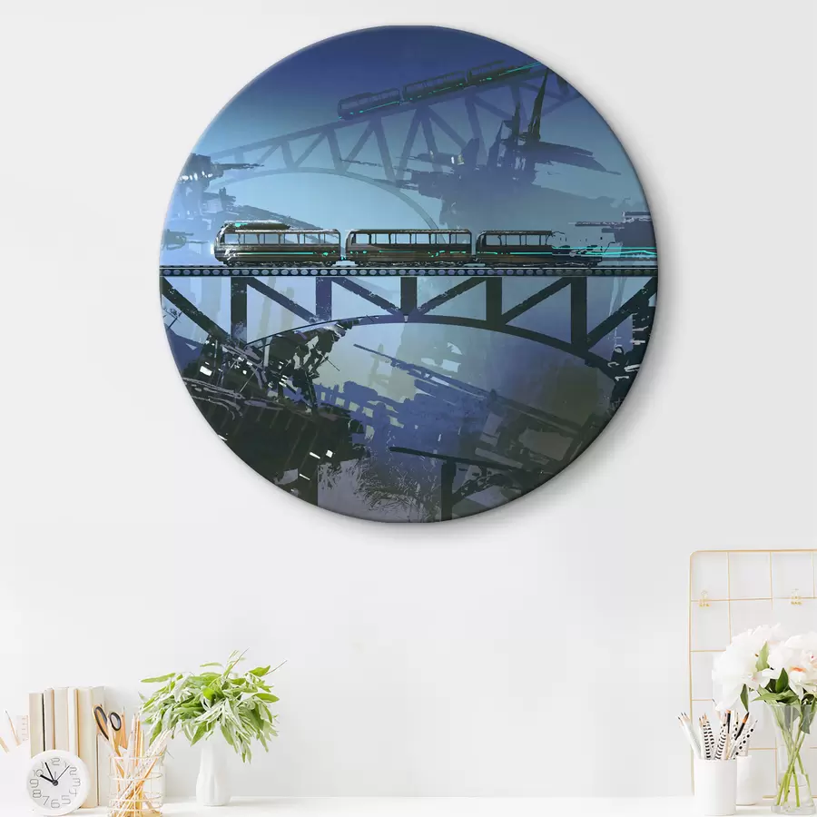 Pilt Rong üle linna viival sillal r37106