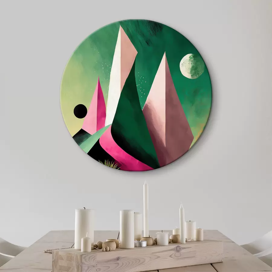 Pilt Puude ja mägedega kõrbemaastik r37360