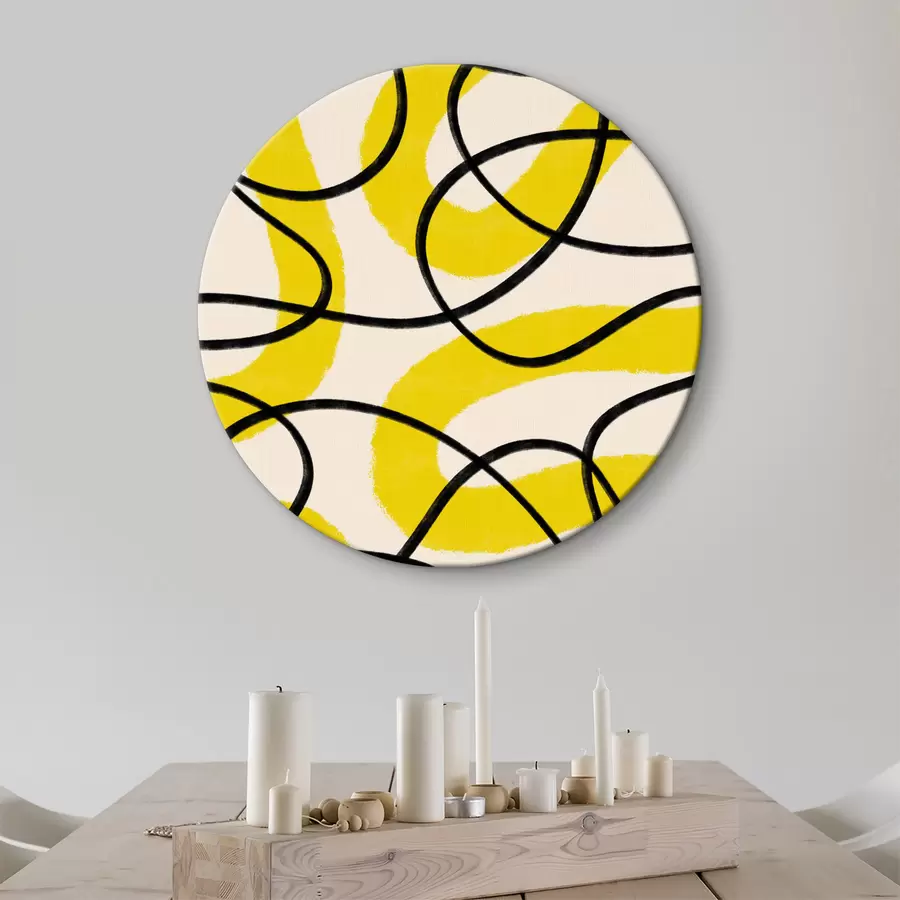 Pilt Kollane joon ja must joon r37571