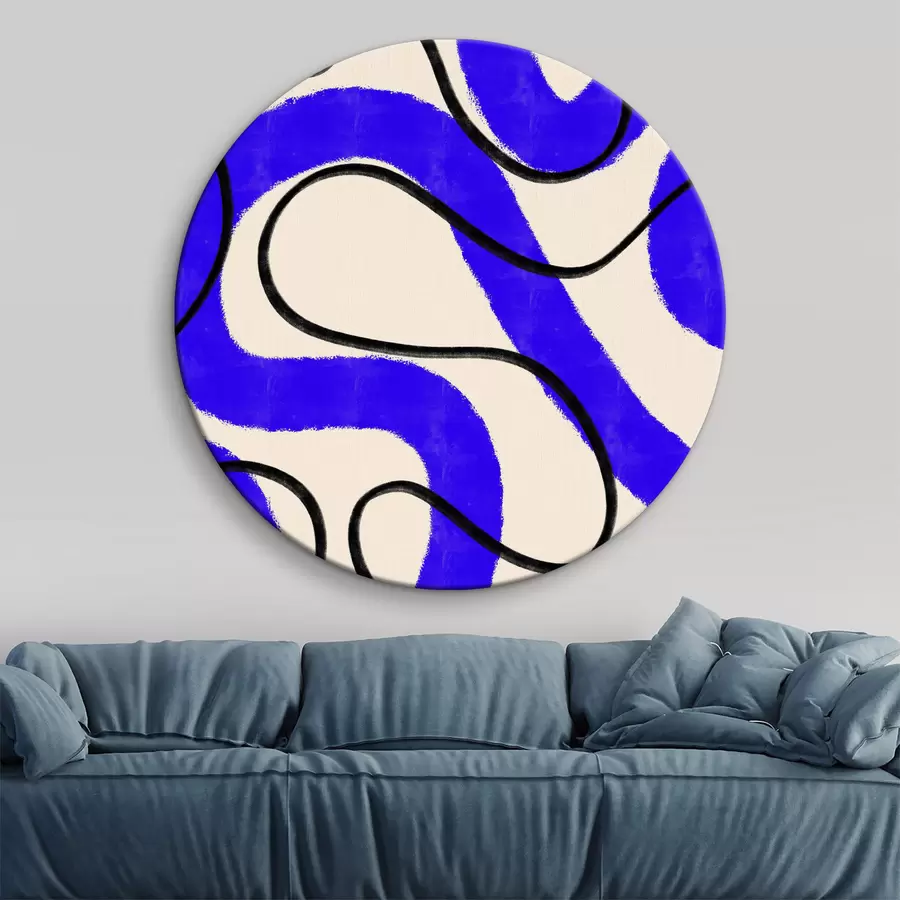 Pilt Sinine ja valge muster r37572