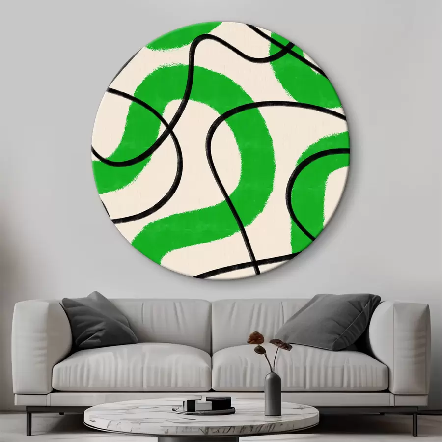 Pilt Roheline ja valge muster r37573