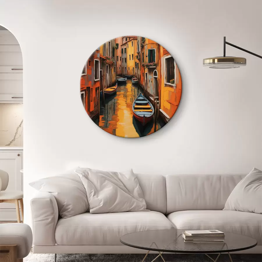 Pilt Paat kanalis hoonete vahel r37790