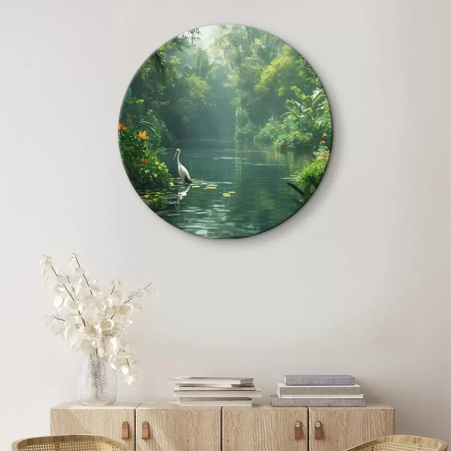 Fototapeedid Järv troopilises metsas r38091