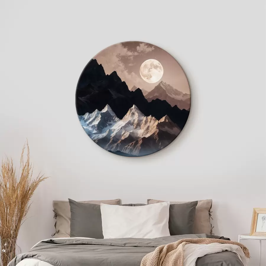 Pilt Kuu üle mägede ja pilvede r38122