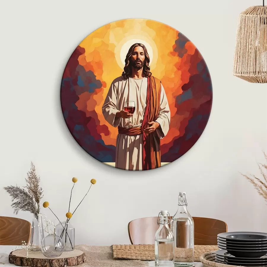 Pilt Pilt mehest, kes hoiab käes klaasi veini r38125