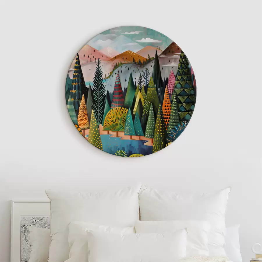 Pilt Puude ja jõe maalimine r38157