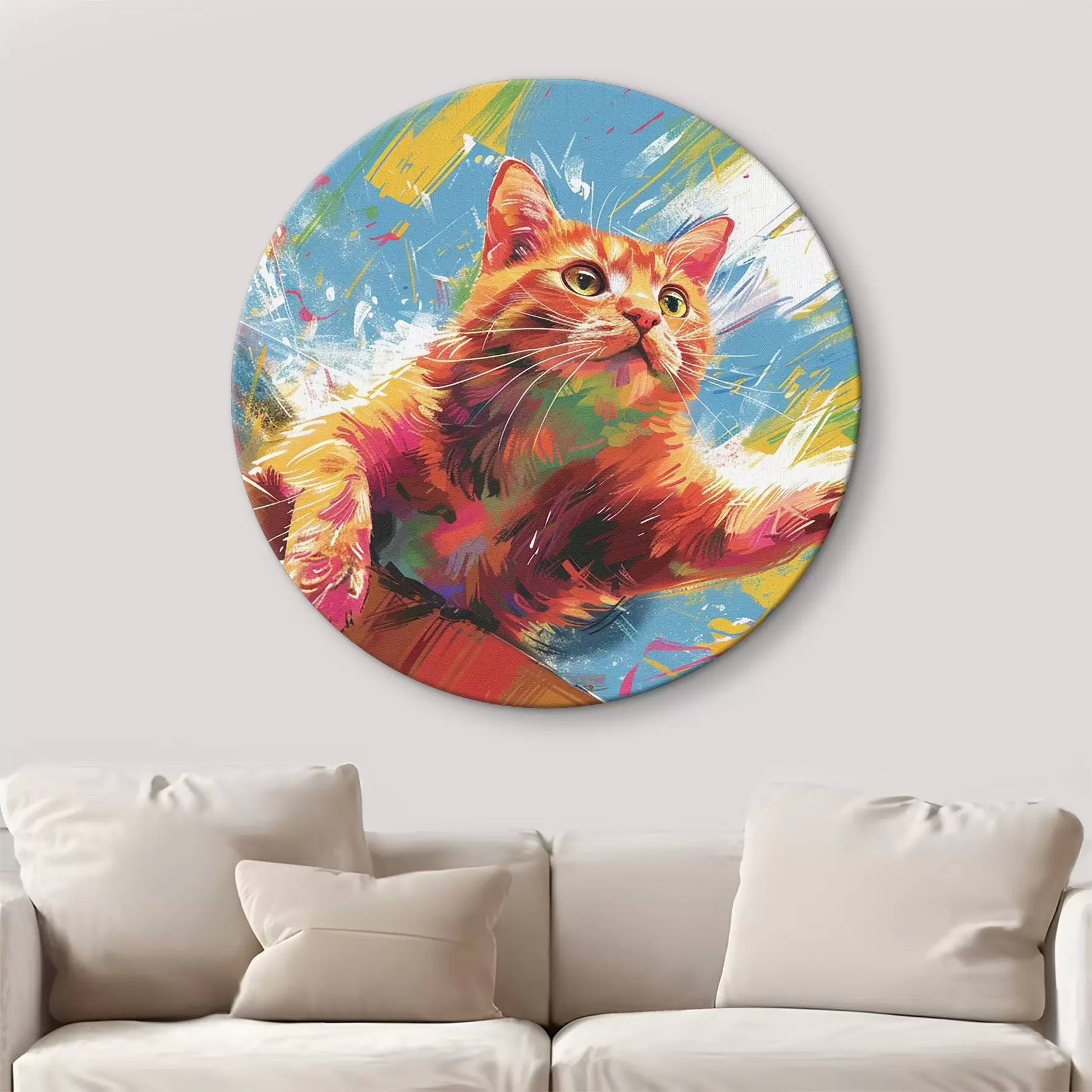 Fototapeedid Kass pistab oma käppa välja r38251