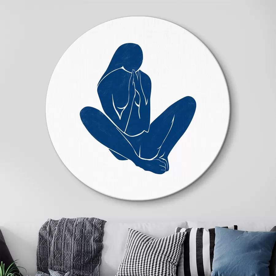 Pilt Naise sinine siluett r38388