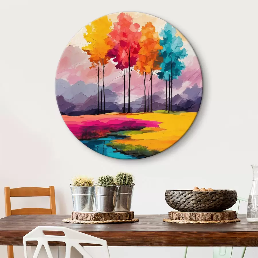 Pilt Mitmevärvilised akrüülpuud r40456