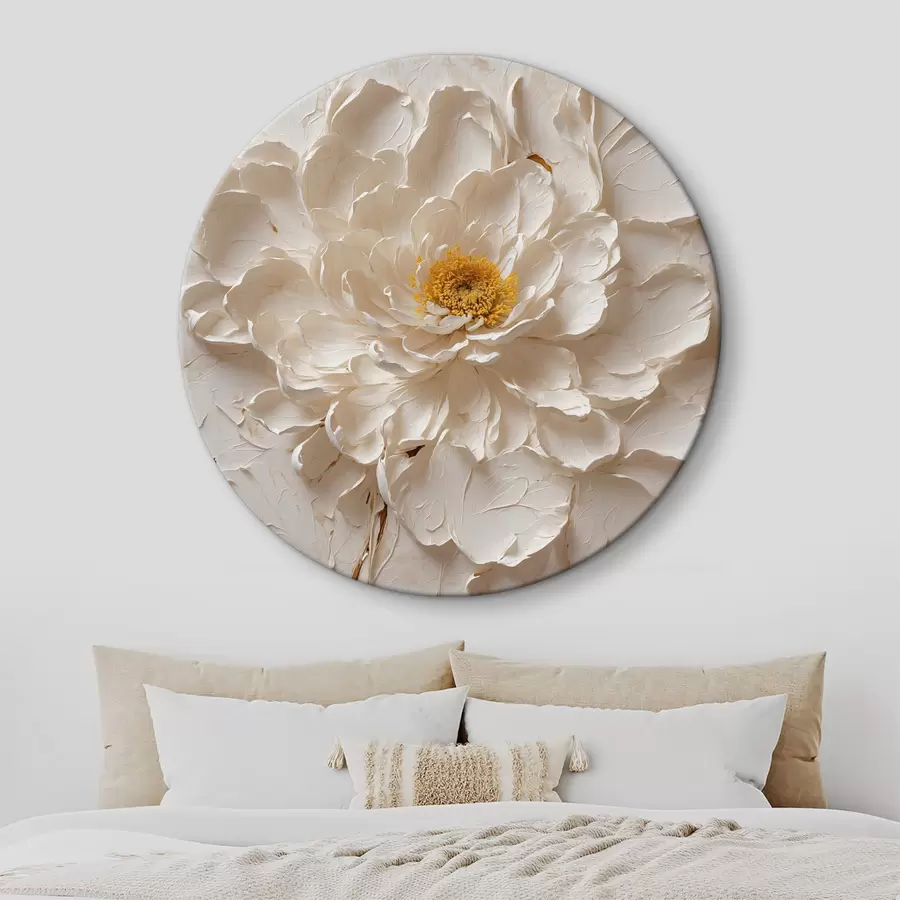 Pilt Valge lill õlivalge taustal r40618