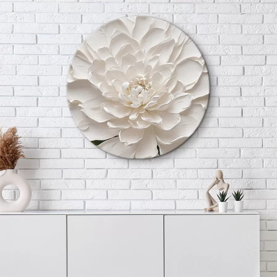 Pilt Valge lill õlis rohelise varrega r40620