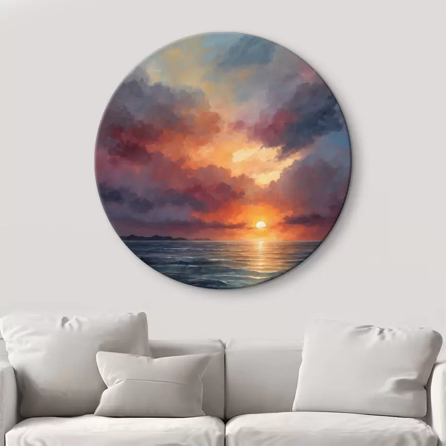 Fototapeedid Päikeseloojang üle mere r40631