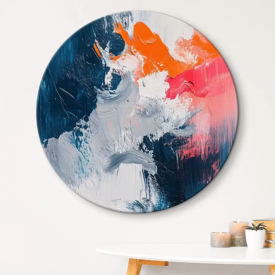 Pilt Värviline abstraktne õlimaal r40652