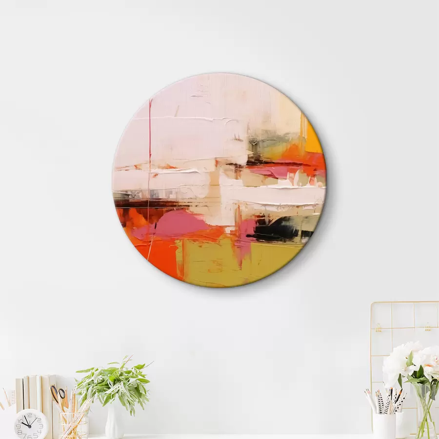 Fototapeedid Abstraktsed värvilöögid, punane, kollane, roheline, oranž värvid r40747