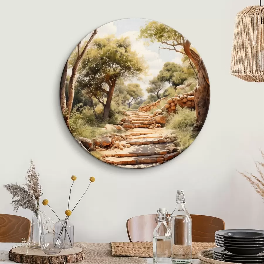 Pilt Path in the park imitatsiooni akvarell r40804