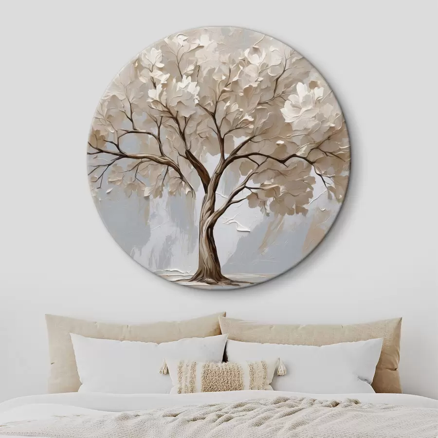 Fototapeedid Valge puu abstraktsel õli taustal r40860