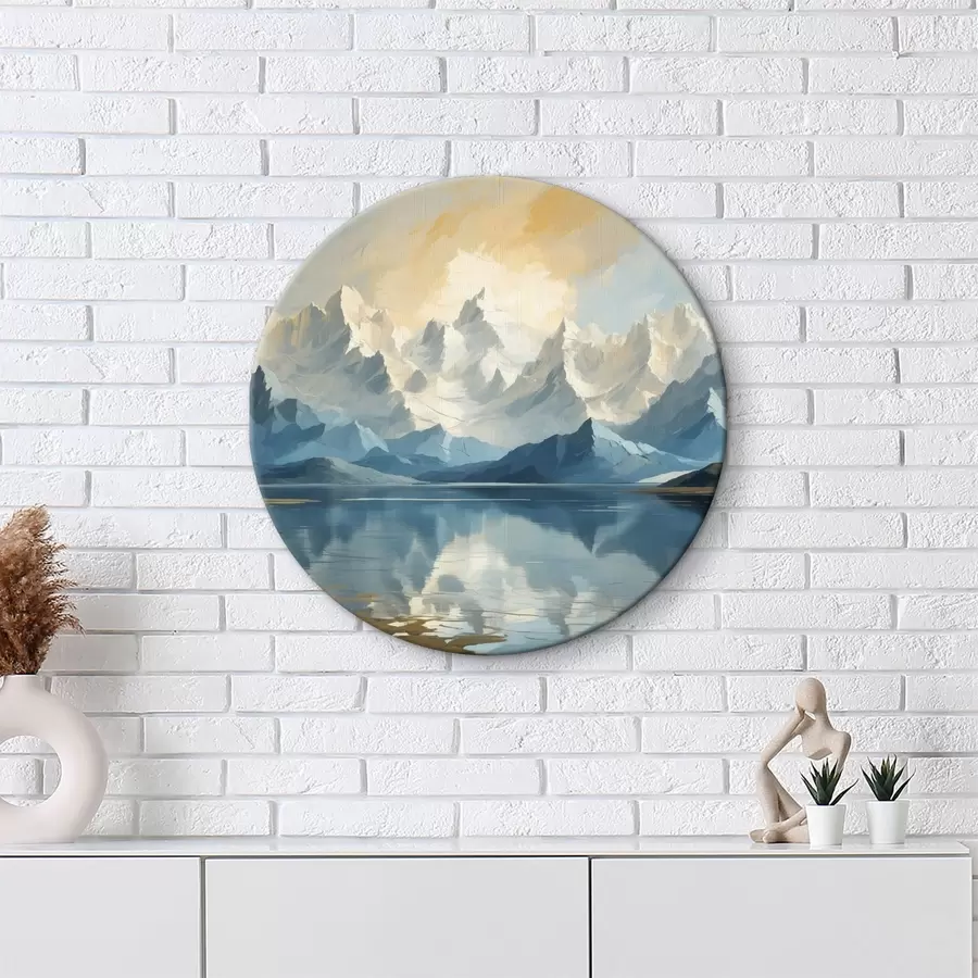 Fototapeedid Järv ja lumised mäed r40861