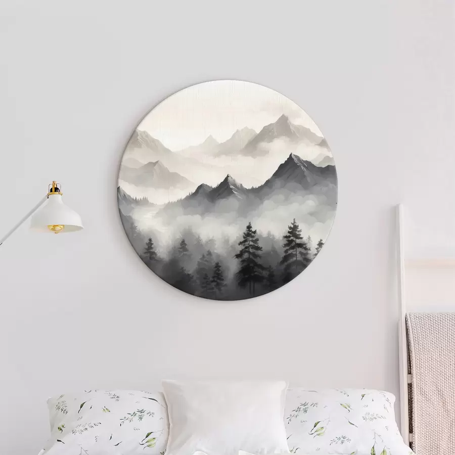 Pilt Mets ja mäed udus r40866