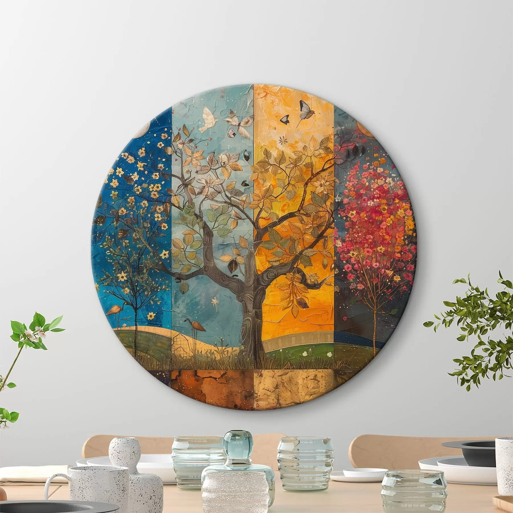 Pilt Akvarellkollaaž aastaaegadest r40921