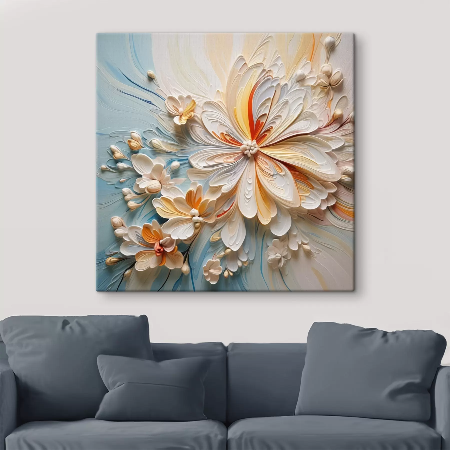 Fototapeedid Volumeetriline lillede abstraktsioon, imitatsioonimodelleerimine s42189