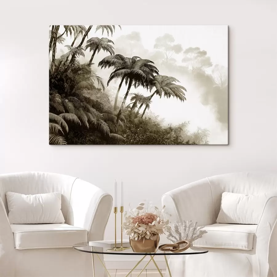Pilt Džungelmets udus, palmid, loodus, beežid värvid s42372