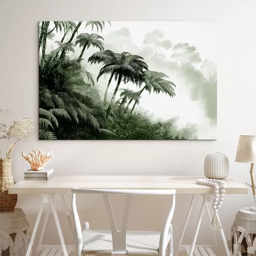 Pilt Džunglimets udus, palmid, loodus, rohelised värvid s42372v1