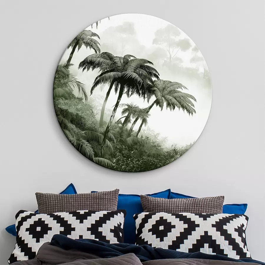 Pilt Džunglimets udus, palmid, loodus, rohelised värvid r42372v1