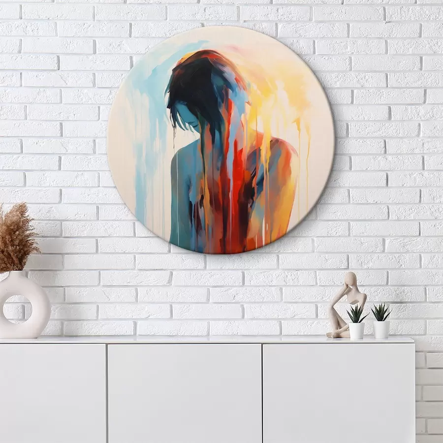 Pilt Tüdruku siluett värvidega r42382