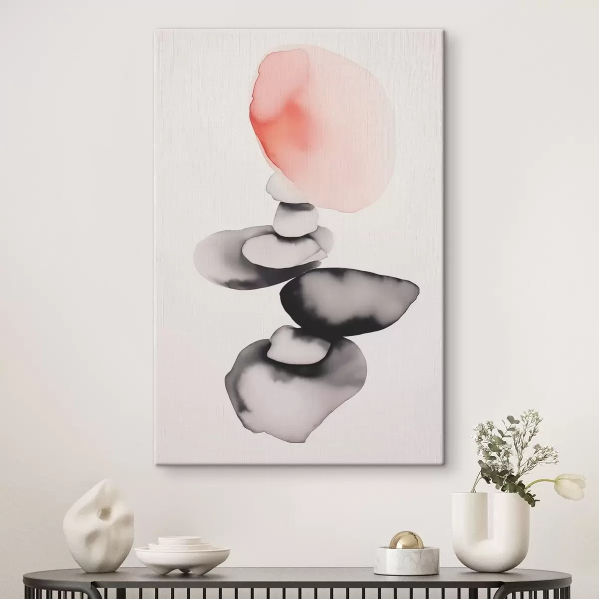 Pilt Abstraktsioon plekid stiilis märg akvarellil s42409