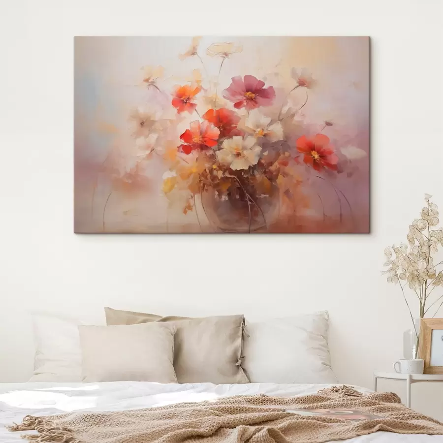 Pilt Lilled vaasis imitatsiooni maalimine s42413