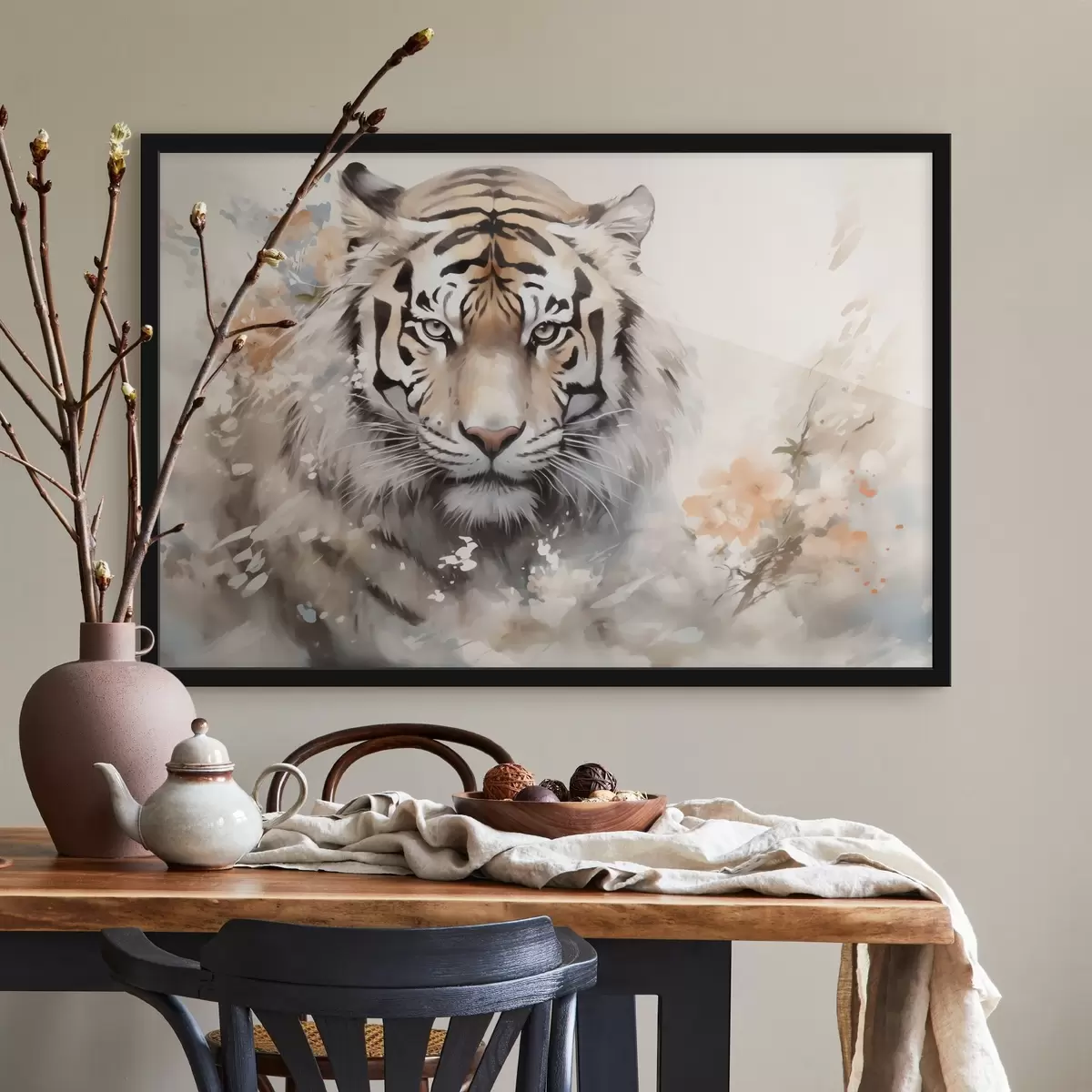 Plakat Tiigri abstraktne portree laikude vahel f42421