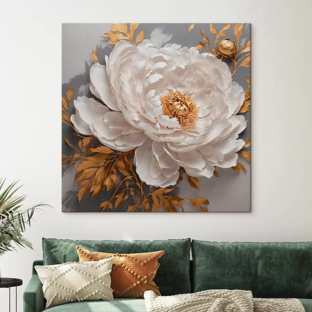 Pilt Valge pune halli taustaga s42260