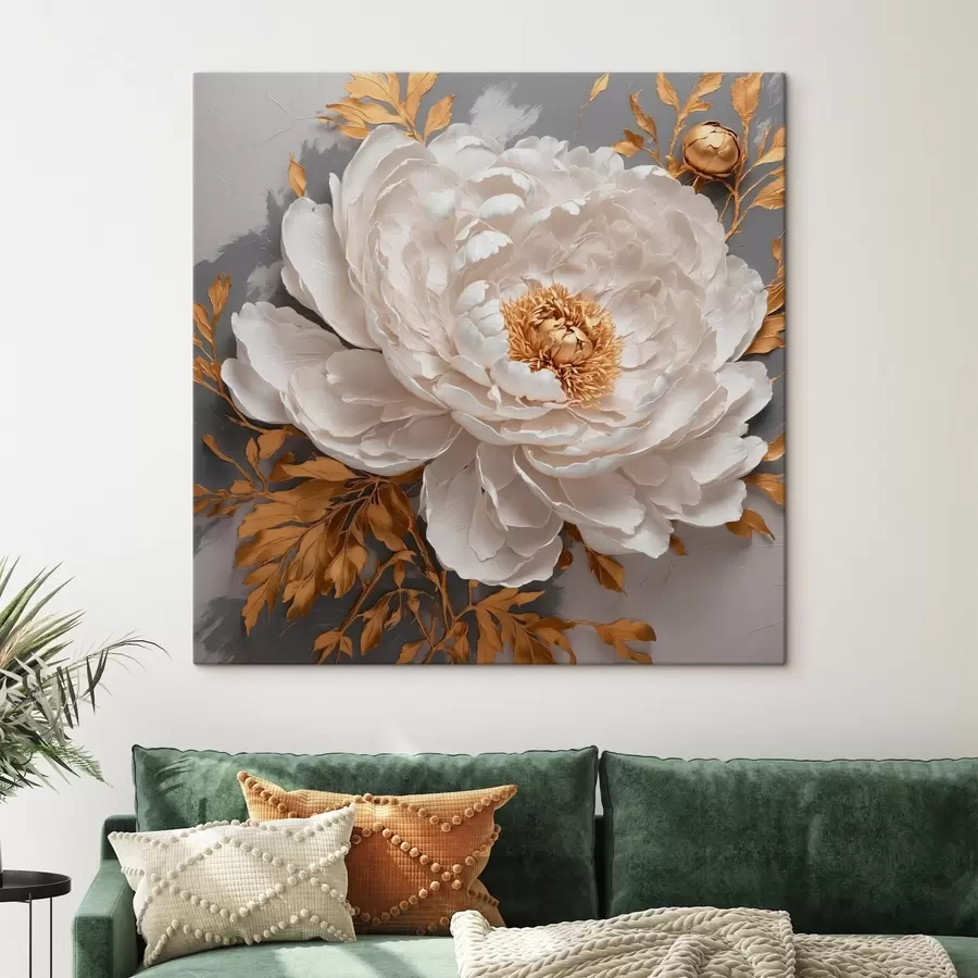 Pilt Valge pune halli taustaga s42260