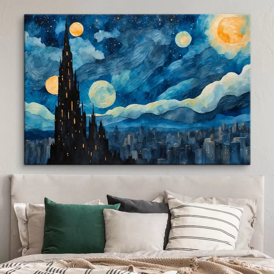 Pilt Öine linn õlimaalide stiilis s42268