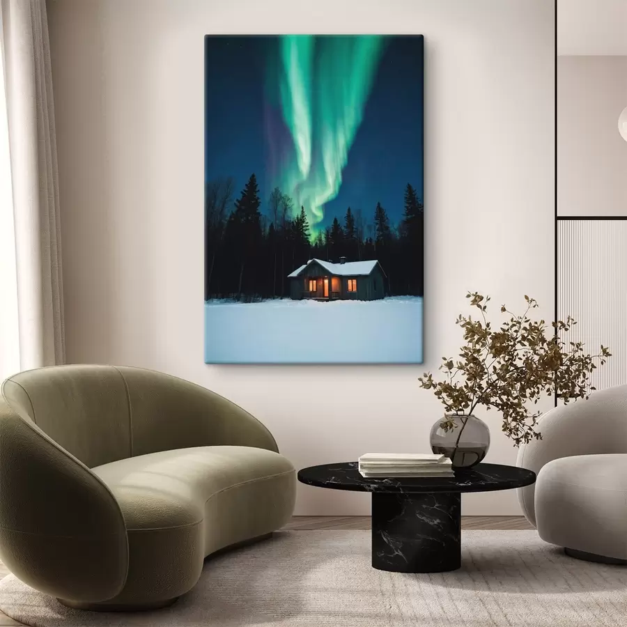 Fototapeedid Majake talvises metsas s42277