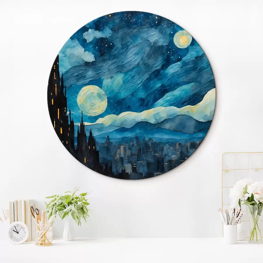 Pilt Öine linn õlimaalide stiilis r42268